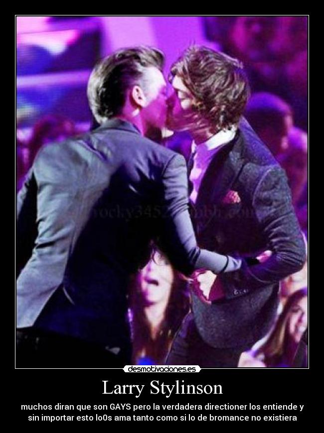 Larry Stylinson - muchos diran que son GAYS pero la verdadera directioner los entiende y
sin importar esto lo0s ama tanto como si lo de bromance no existiera