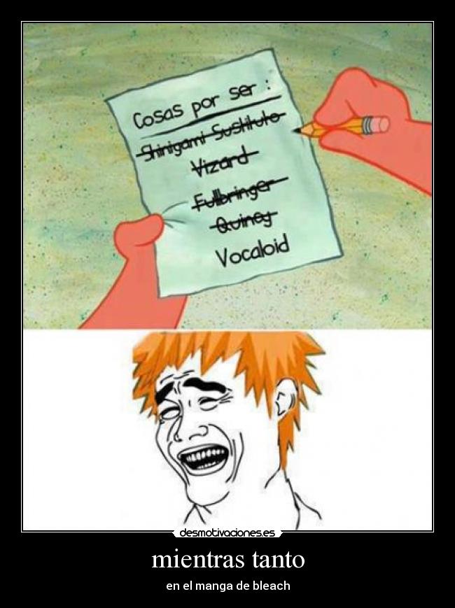 mientras tanto - en el manga de bleach