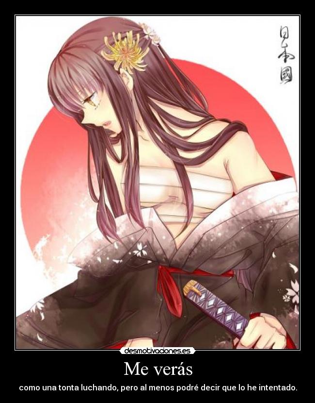carteles anime manga otaku hakuouki chizuru yukimura amor desmotivaciones
