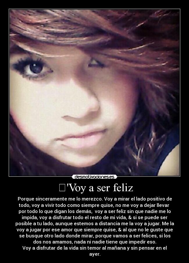 ✿Voy a ser feliz -