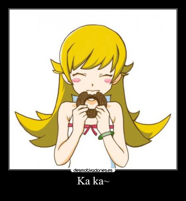 carteles shinobu oshino cute anime desmotivaciones