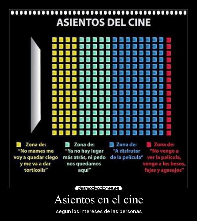 Asientos en el cine -