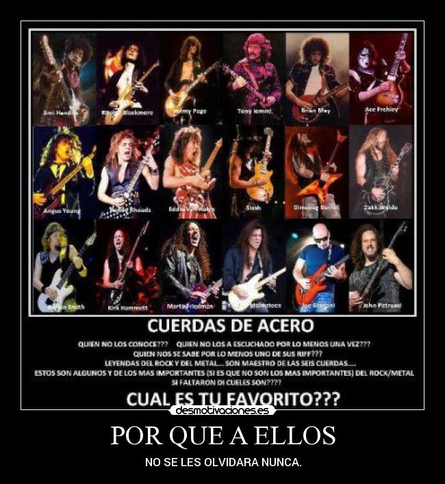 carteles rock metal metaleros guitarristas los mejores etc desmotivaciones