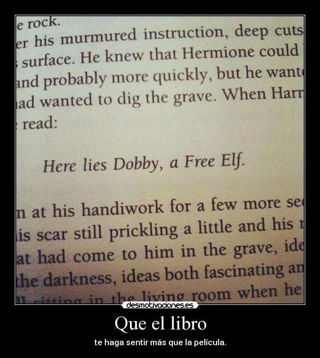 Que el libro -