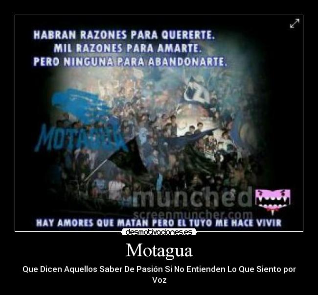 Motagua - Que Dicen Aquellos Saber De Pasión Si No Entienden Lo Que Siento por Voz