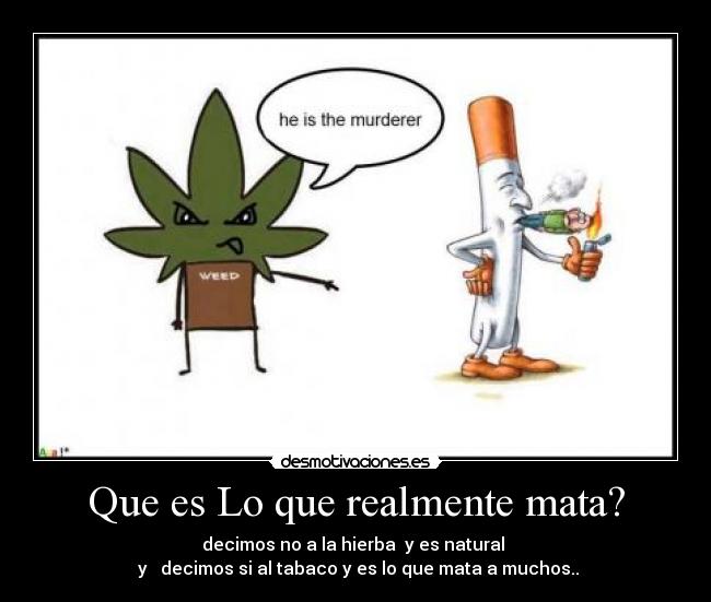 Que es Lo que realmente mata? -