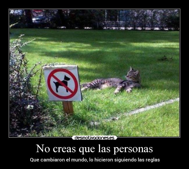 No creas que las personas - 