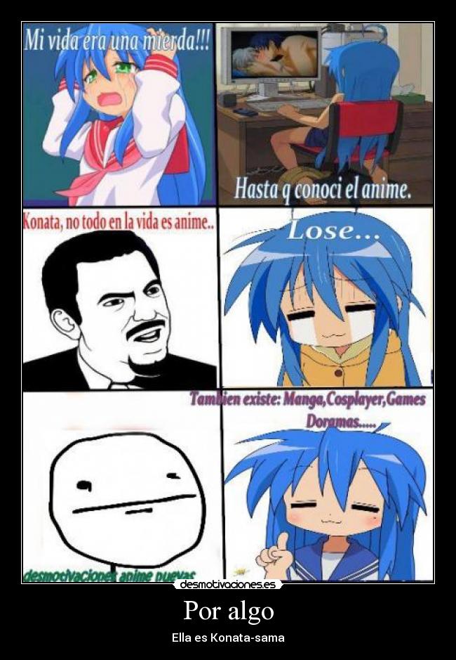 carteles anime konata lucky star manga cosplayer videojuegos doramas musica desmotivaciones