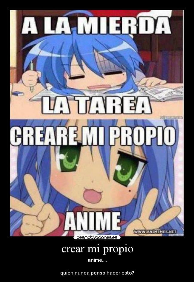 carteles anime desmotivaciones