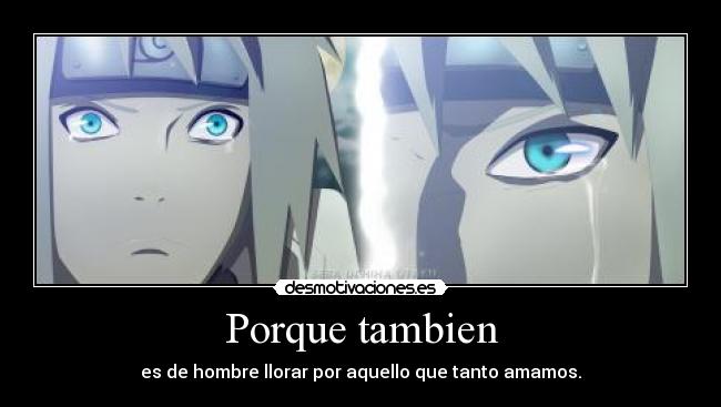 Porque tambien - es de hombre llorar por aquello que tanto amamos.