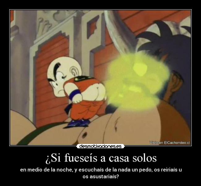 ¿Si fueseís a casa solos -