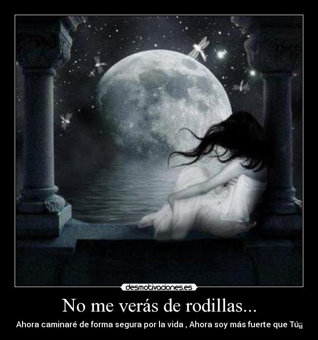 No me verás de rodillas... -