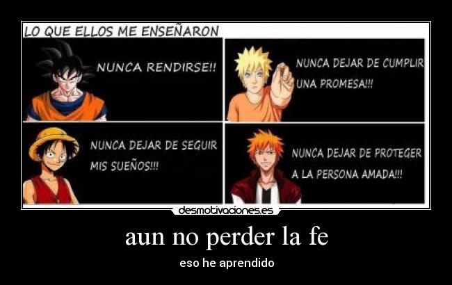 aun no perder la fe -