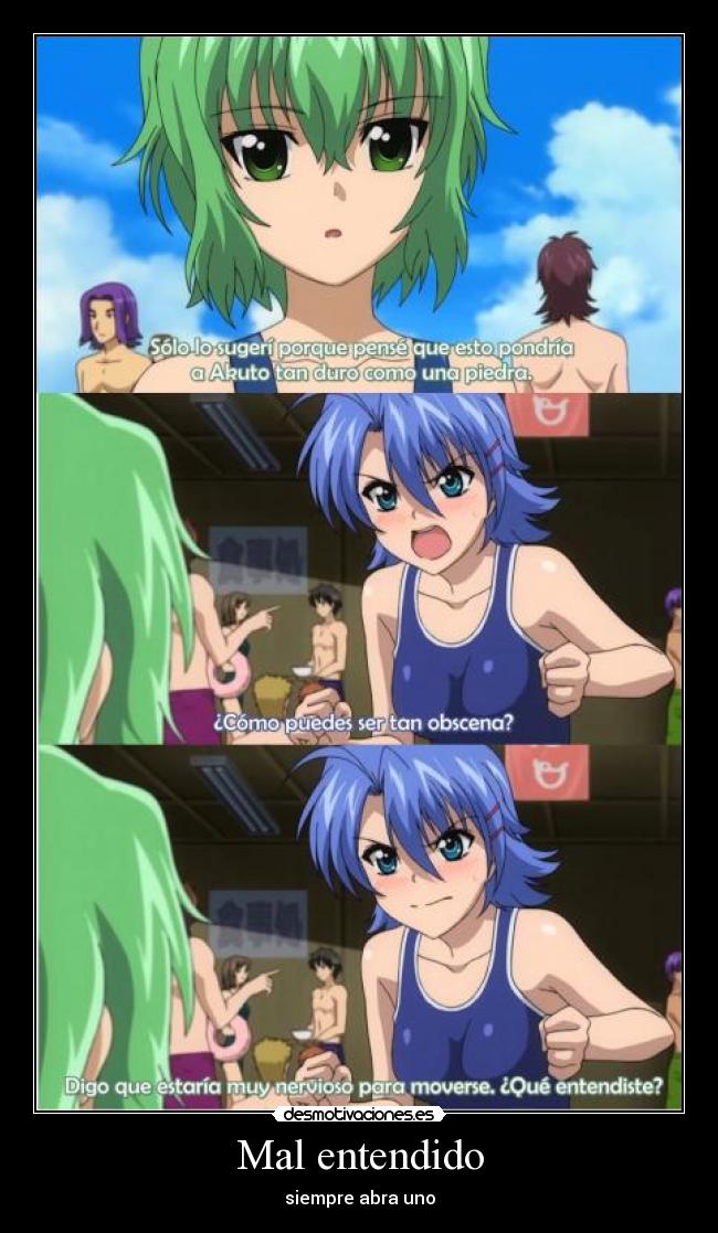 Mal entendido - siempre abra uno