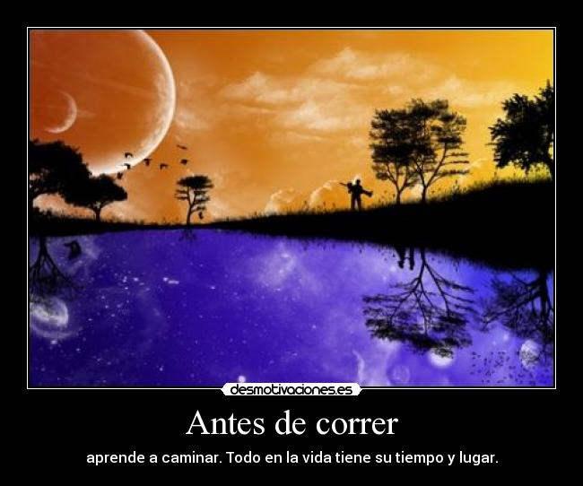 carteles antes correr desmotivaciones