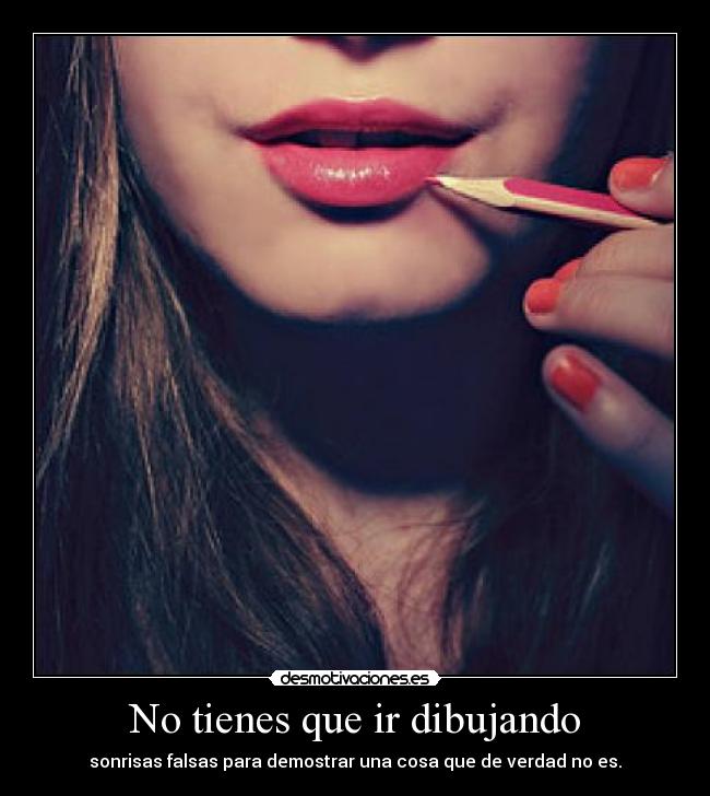 No tienes que ir dibujando - 