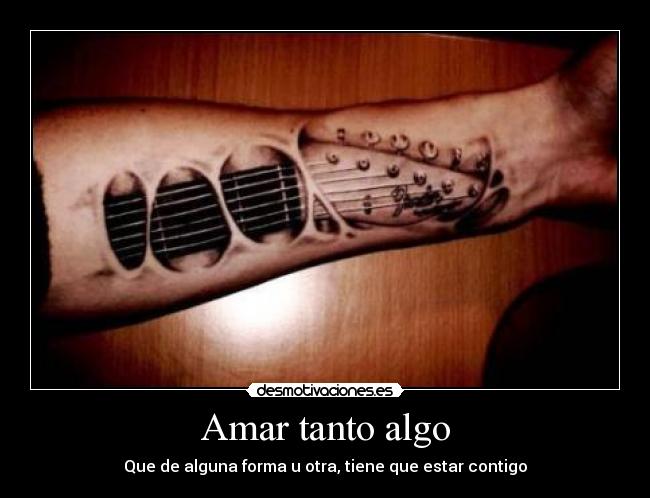 Amar tanto algo -