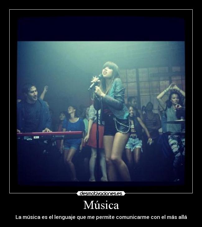 Música - La música es el lenguaje que me permite comunicarme con el más allá