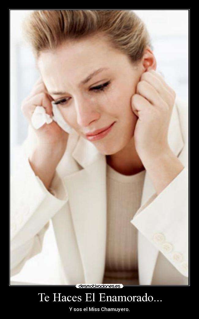 Te Haces El Enamorado... - Y sos el Miss Chamuyero.