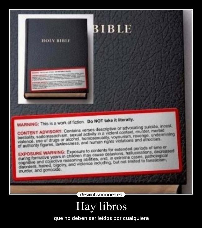 Hay libros - que no deben ser leídos por cualquiera