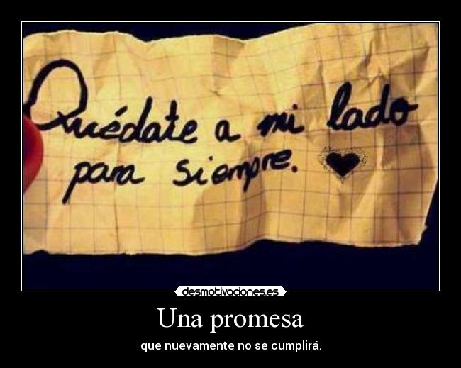 Una promesa -