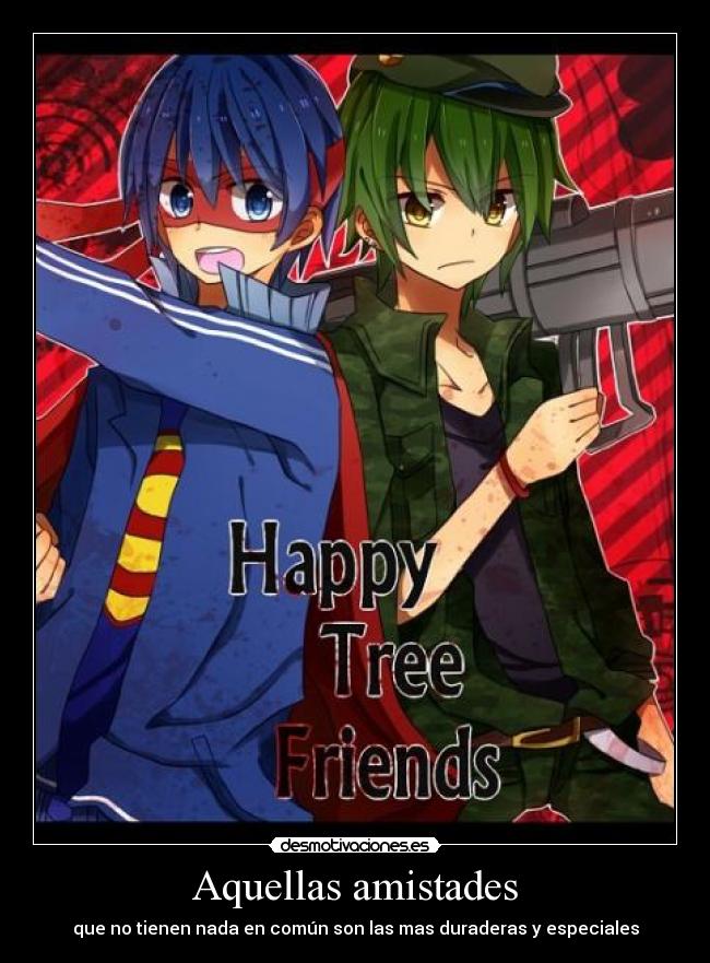 carteles happy tree friends flippy lifty desmotivaciones