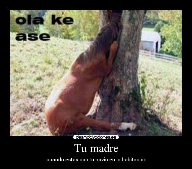 Tu madre - cuando estás con tu novio en la habitación