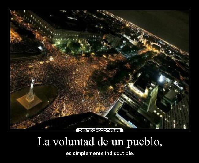 La voluntad de un pueblo, -