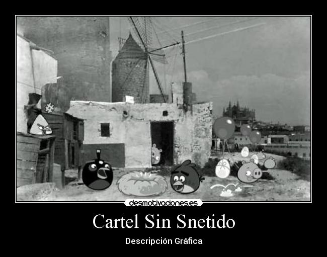 Cartel Sin Snetido - Descripción Gráfica