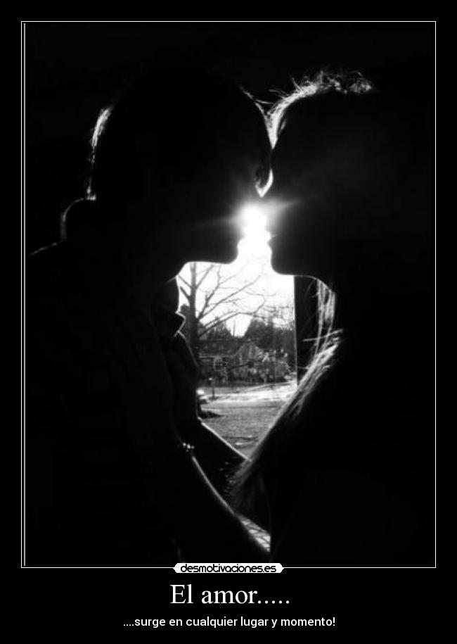 El amor..... - ....surge en cualquier lugar y momento!