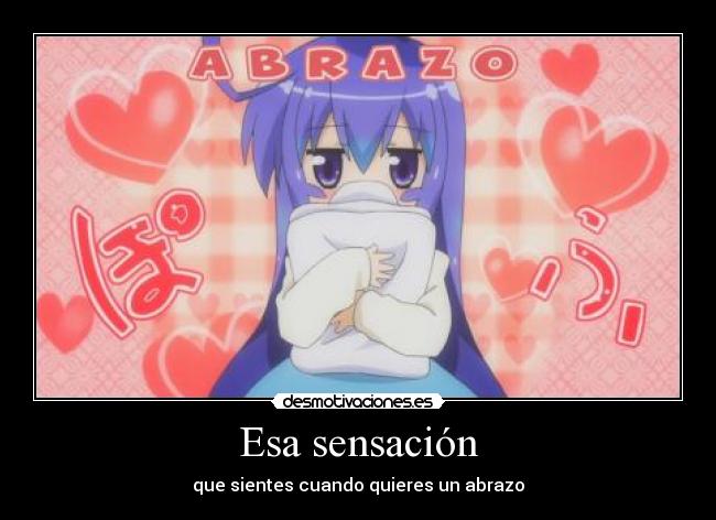 carteles sensacion abrazo acchi kocchi desmotivaciones