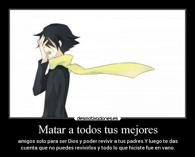 carteles mirai nikki desmotivaciones