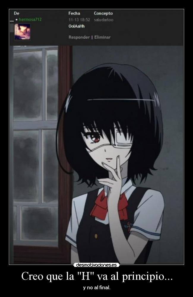 Creo que la H va al principio... - 