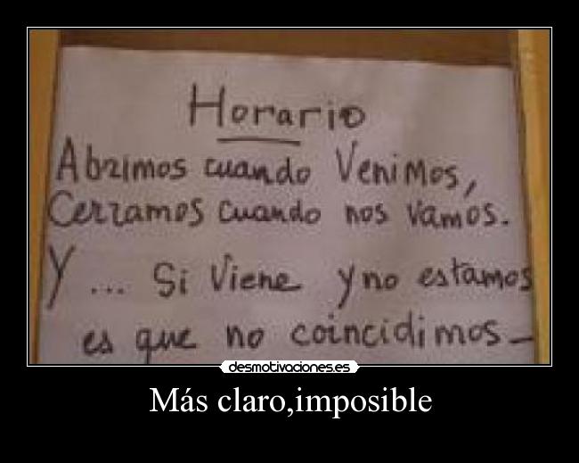 Más claro,imposible - 