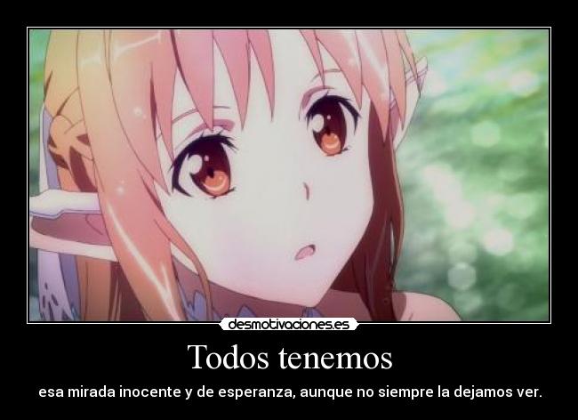 carteles asuna sword art online desmotivaciones
