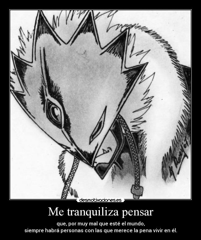 Me tranquiliza pensar - 