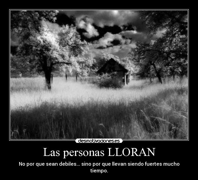 Las personas LLORAN -
