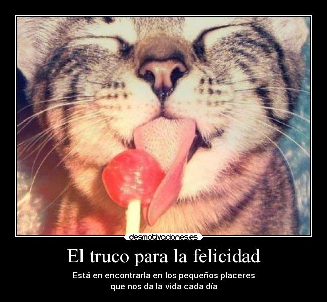 El truco para la felicidad -