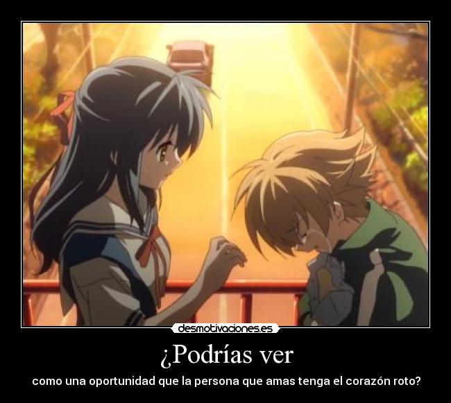 carteles anime clannad after story uwu principe pirana pega meloso desmotivaciones