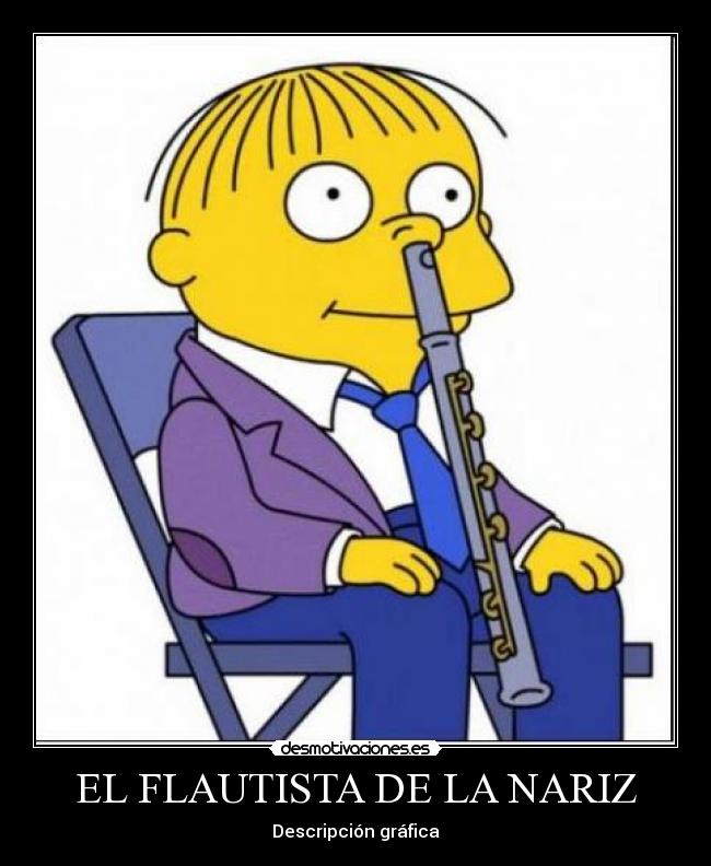EL FLAUTISTA DE LA NARIZ - Descripción gráfica