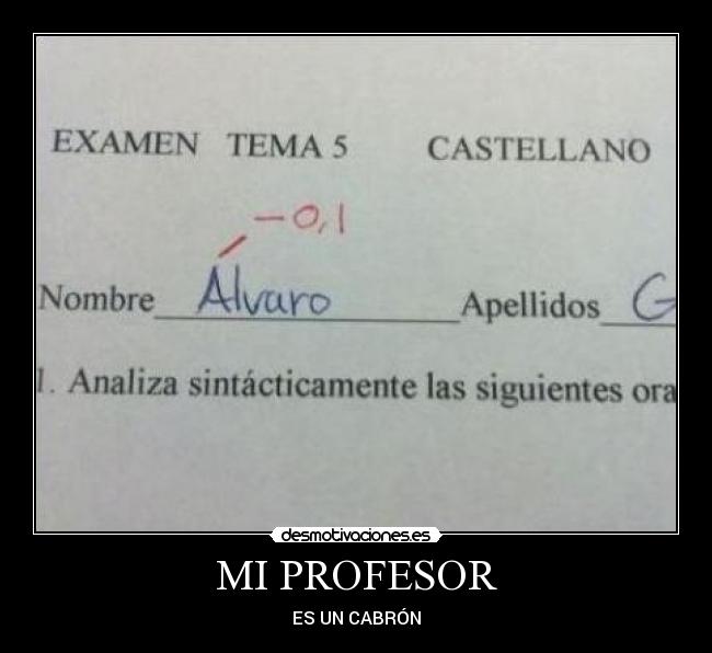 MI PROFESOR - 