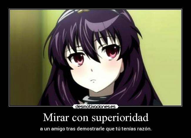 Mirar con superioridad - 