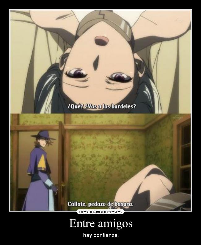 carteles amigos raptorhunters nigatsu harukaze anime bibliotheca mystica dantalian shoka amigos confianza desmotivaciones