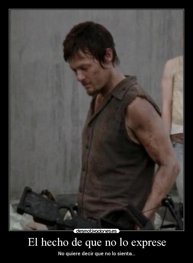 El hecho de que no lo exprese -