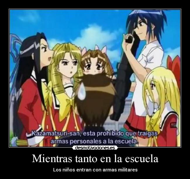 carteles escuela escuela anime otaku japon manga koi desmotivaciones