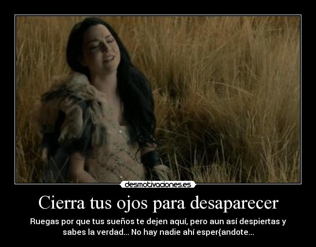 Cierra tus ojos para desaparecer - 
