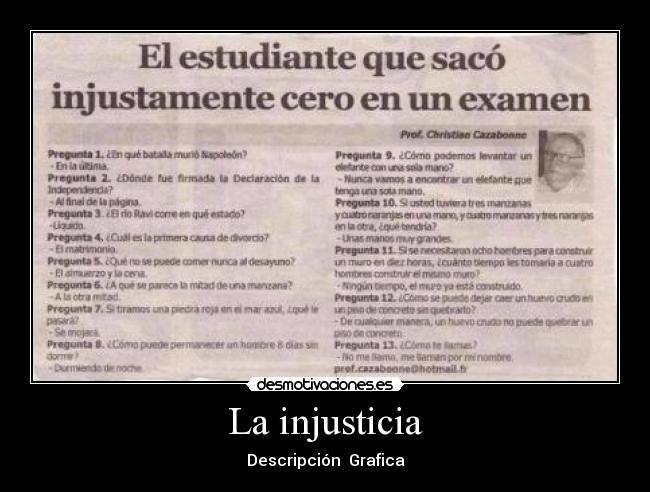 La injusticia - 