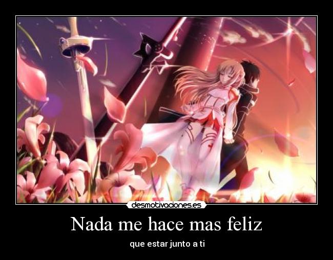 carteles anime swordartonline thanks for all are life and happyness muwigaraklan desmotivaciones