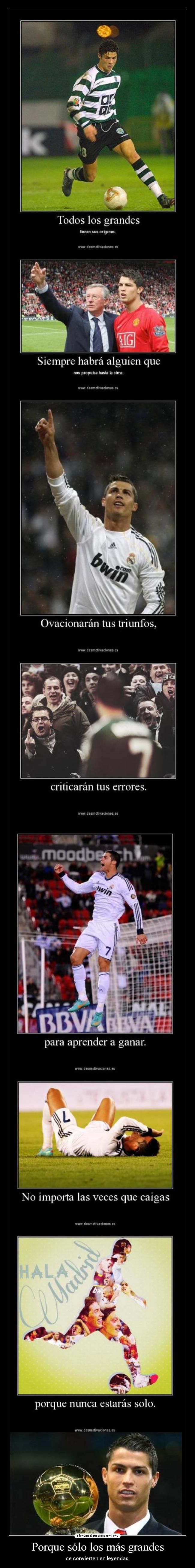 carteles cr7 una inspiracion hetropezadotanto desmotivaciones