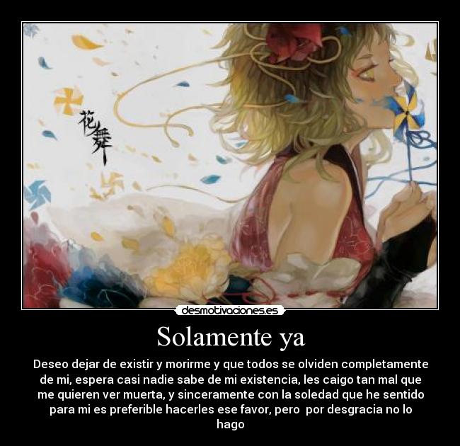 carteles gumi megpoid dolor desprecio soledad vida desmotivaciones